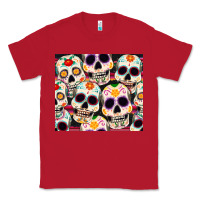 Red cinco de mayo skull Classic Tee - CowGirlArtShop
