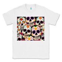 White cinco de mayo skull Classic Tee - CowGirlArtShop