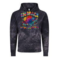 Cloud Black Embrace neurodiversity Autism Vintage Hoodie - FaDigitalArtStudio