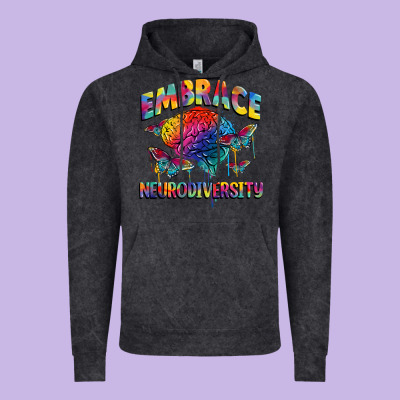 Embrace Neurodiversity Autism Vintage Hoodie Designed By Fadigitalartstudio