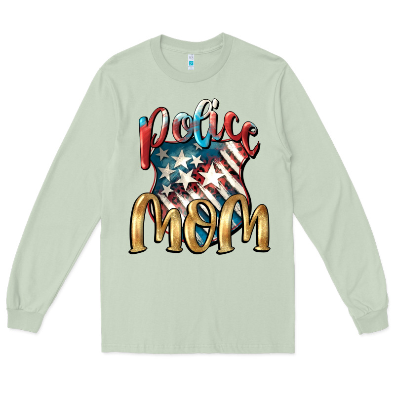 Police Mom Mother's Day Long Sleeve Tee by FaDigitalArtStudio | Teevron
