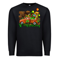 Black st patricks day loads of truck Premium Sweatshirt - AdoDesignShop