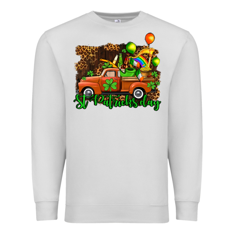 St Patricks Day Loads Of Truck Premium Sweatshirt by AdoDesignShop | Teevron