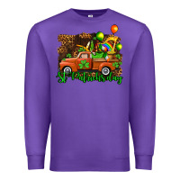 Purple st patricks day loads of truck Premium Sweatshirt - AdoDesignShop