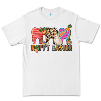 White Happy Easter Dental Premium Tee - HowdyJamesFarm