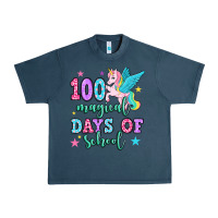 Midnight Navy hundred magical days of school unicorn Urban Heavy Tee - OliviaCreatesArt