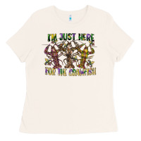 Bone im just here for the crawfish Ladies Tee - CowGirlArtShop