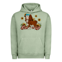 Pigment Oil Green football hereford sunflower Urban Hoodie - JahusDesignShop
