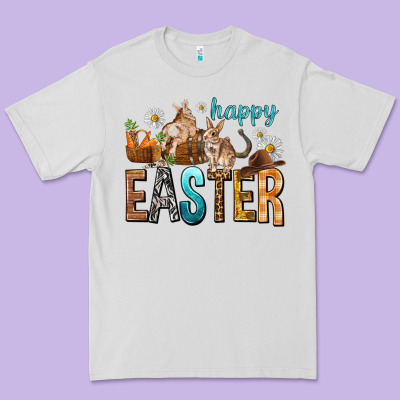 Happy Easter With Cowboy Easter Day Premium Tee Designed By Howdyjamesfarm