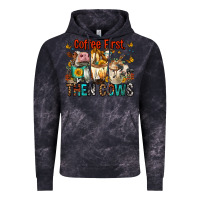 Cloud Black Coffee First Then Cows Vintage Hoodie - FaDigitalArtStudio