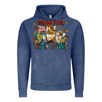 Vintage Denim Coffee First Then Cows Vintage Hoodie - FaDigitalArtStudio