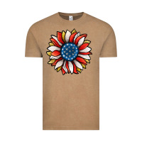 Vintage Coffee Patriotic Sunflower Vintage Tee - Jasminsmagicworld
