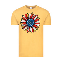 Vintage Mustard Patriotic Sunflower Vintage Tee - Jasminsmagicworld