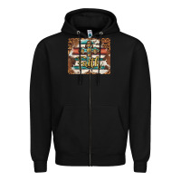 Black faith cross mousepad Zipper Hoodie - BarkalooDesign