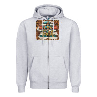 Heather Grey faith cross mousepad Zipper Hoodie - BarkalooDesign