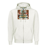 Oatmeal Heather faith cross mousepad Zipper Hoodie - BarkalooDesign