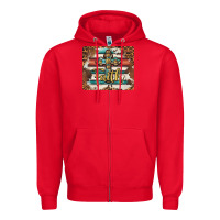Red faith cross mousepad Zipper Hoodie - BarkalooDesign