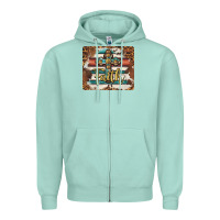 Seafoam faith cross mousepad Zipper Hoodie - BarkalooDesign