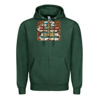 Sports Green faith cross mousepad Zipper Hoodie - BarkalooDesign