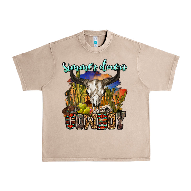 Simmer Down Cowboy Urban Heavy Tee by OliviaCreatesArt | Teevron