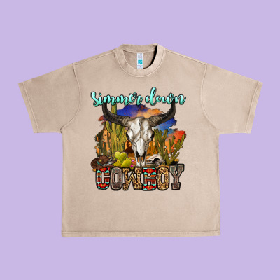 Simmer Down Cowboy Urban Heavy Tee Designed By Oliviacreatesart