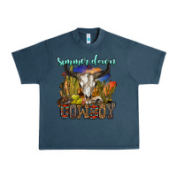 Midnight Navy simmer down cowboy Urban Heavy Tee - OliviaCreatesArt