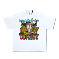 White simmer down cowboy Urban Heavy Tee - OliviaCreatesArt