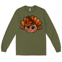 Army Green turkey and leopard pattern and thanksgiving hat bbs Long Sleeve Tee - BundleAndBundleShop
