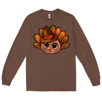 Chestnut turkey and leopard pattern and thanksgiving hat bbs Long Sleeve Tee - BundleAndBundleShop
