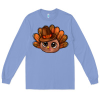 Colony Blue turkey and leopard pattern and thanksgiving hat bbs Long Sleeve Tee - BundleAndBundleShop