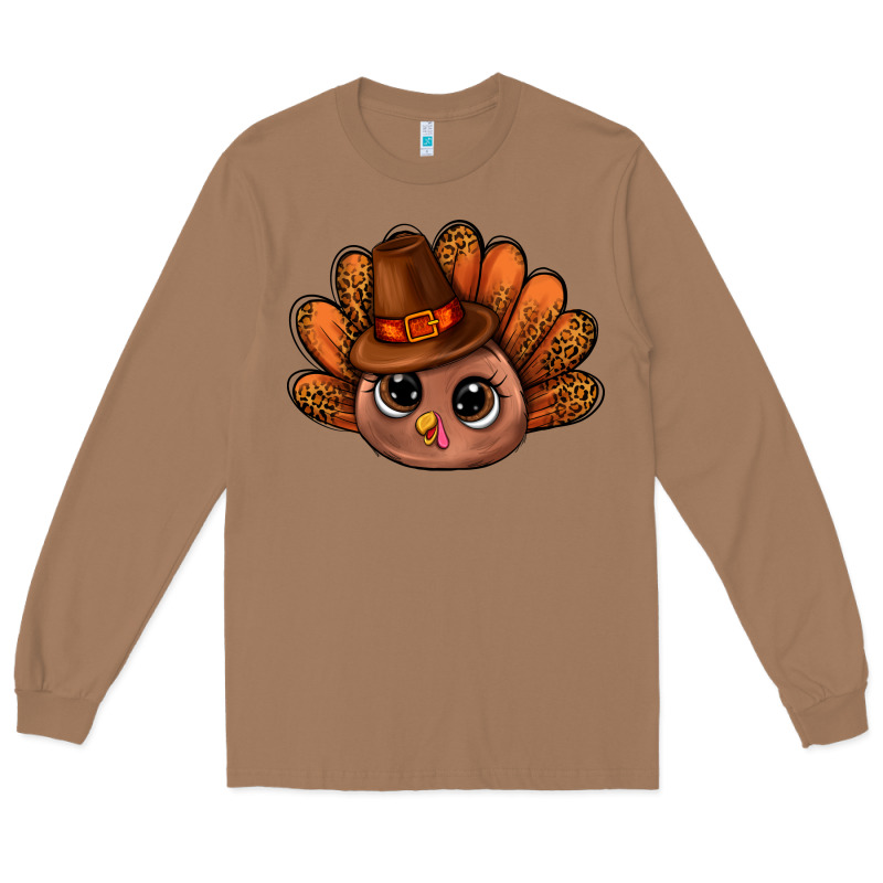 Turkey And Leopard Pattern And Thanksgiving Hat Bbs Long Sleeve Tee by BundleAndBundleShop | Teevron