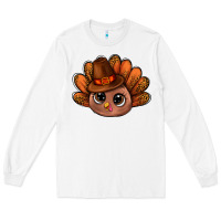 White turkey and leopard pattern and thanksgiving hat bbs Long Sleeve Tee - BundleAndBundleShop