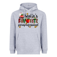 Heather Grey santa's favorite  paraprofesyonal Heavyweight Hoodie - AdoDesignShop