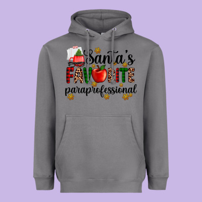 Santa's Favorite  Paraprofesyonal Heavyweight Hoodie Designed By Adodesignshop