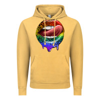 Vintage Mustard rainbow lips pride Vintage Hoodie - FaDigitalArtStudio