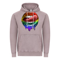 Vintage Zinc rainbow lips pride Vintage Hoodie - FaDigitalArtStudio