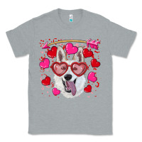 Heather Grey valentine's day  white shepherd Classic Tee - RanaPortraitStore