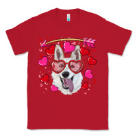 Red valentine's day  white shepherd Classic Tee - RanaPortraitStore