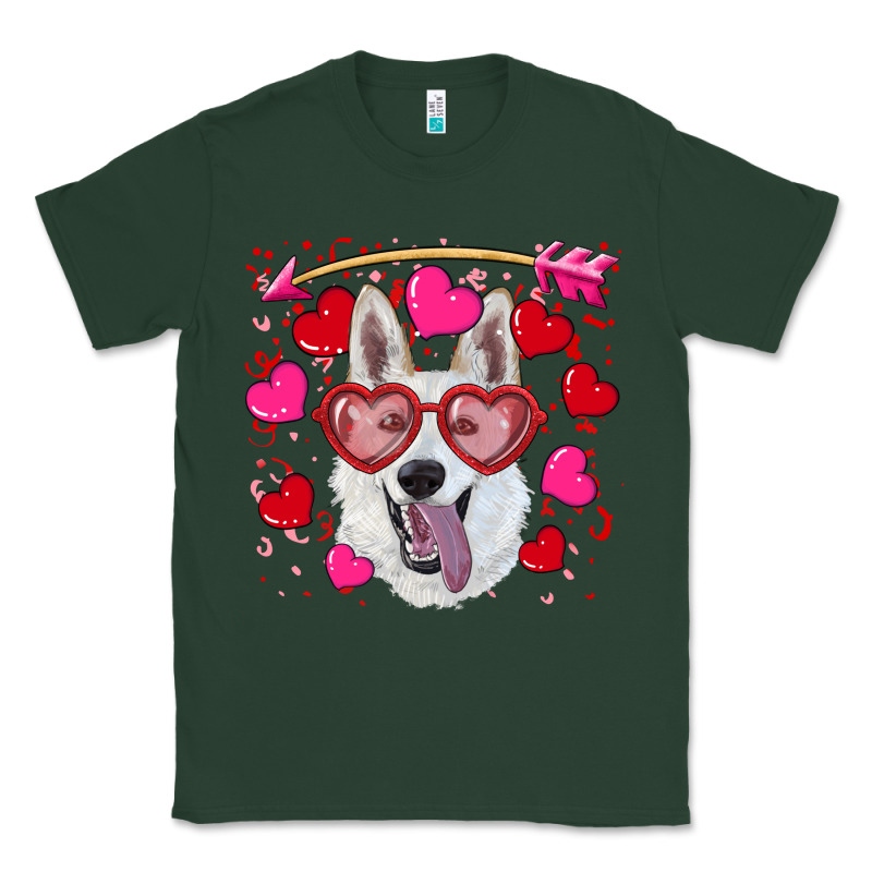 Valentine's Day  White Shepherd Classic Tee by RanaPortraitStore | Teevron