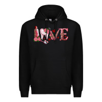Black Valentines day dental love Premium Hoodie - RanaPortraitStore