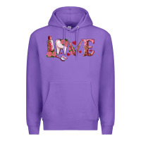 Purple Valentines day dental love Premium Hoodie - RanaPortraitStore