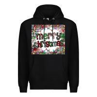 Black merry Christmas Premium Hoodie - CowhideDigitalArt