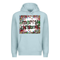 Blue Mist merry Christmas Premium Hoodie - CowhideDigitalArt