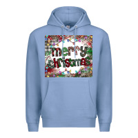 Colony Blue merry Christmas Premium Hoodie - CowhideDigitalArt
