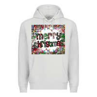 Dove Grey merry Christmas Premium Hoodie - CowhideDigitalArt