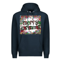 Navy merry Christmas Premium Hoodie - CowhideDigitalArt