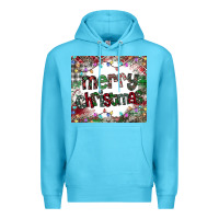Ocean Blue merry Christmas Premium Hoodie - CowhideDigitalArt