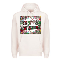 Pale Pink merry Christmas Premium Hoodie - CowhideDigitalArt
