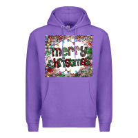 Purple merry Christmas Premium Hoodie - CowhideDigitalArt