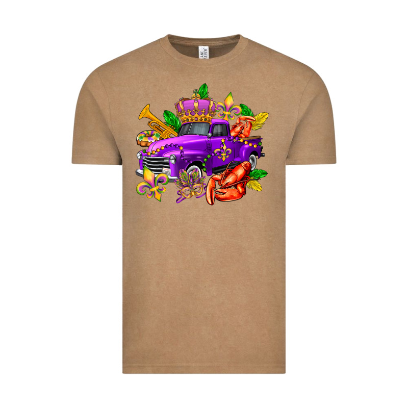 Mardi Gras Truck Olivia Vintage Tee by OliviaCreatesArt | Teevron